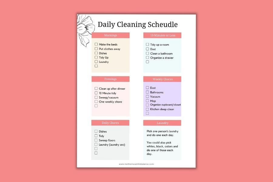 how-to-create-a-cleaning-schedule-for-working-moms-motherhood-life