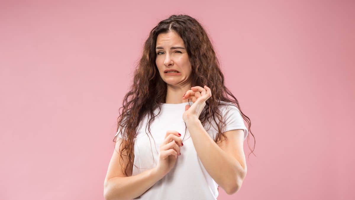 Woman looking disgusted